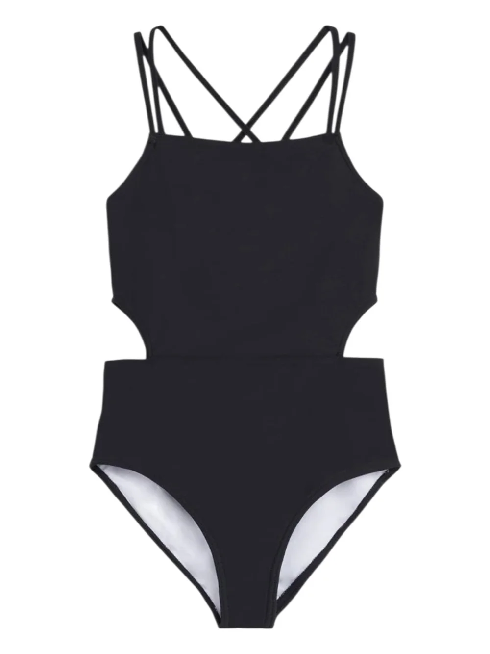 Kanu Surf Kids One-Piece Swimsuit — Black